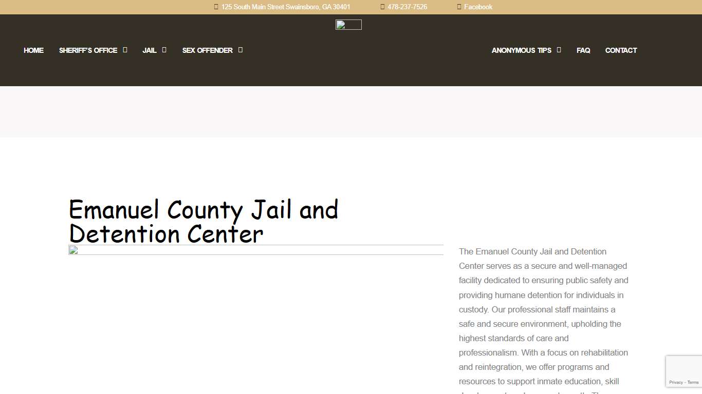 Current Inmates - Emanuel County Sheriff's Office